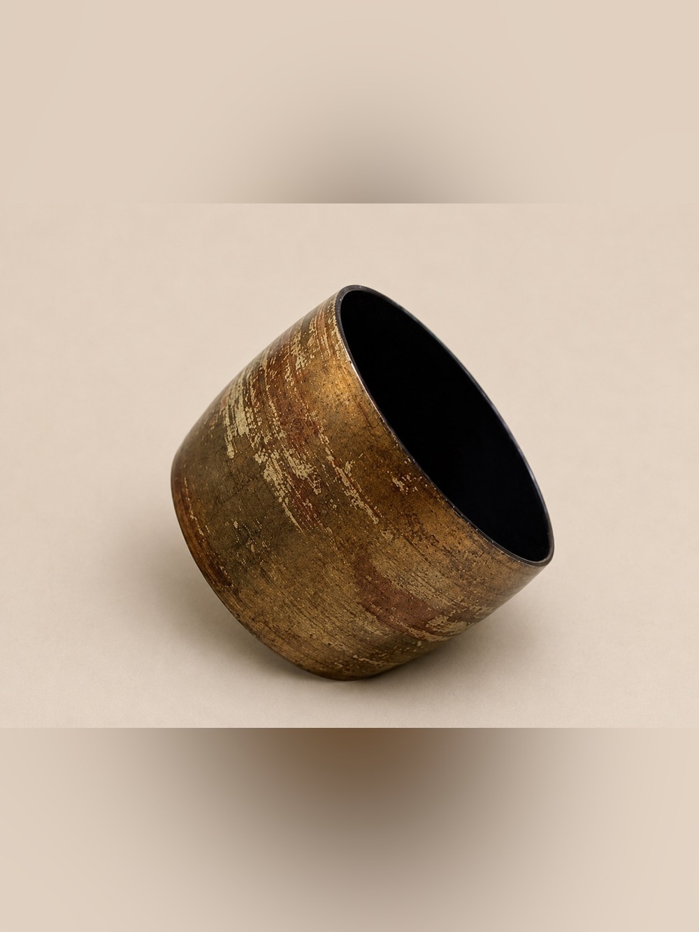 Rustic Antiqued Bronze Wide Cuff Bracelet | Distressed Patina Statement Bangle